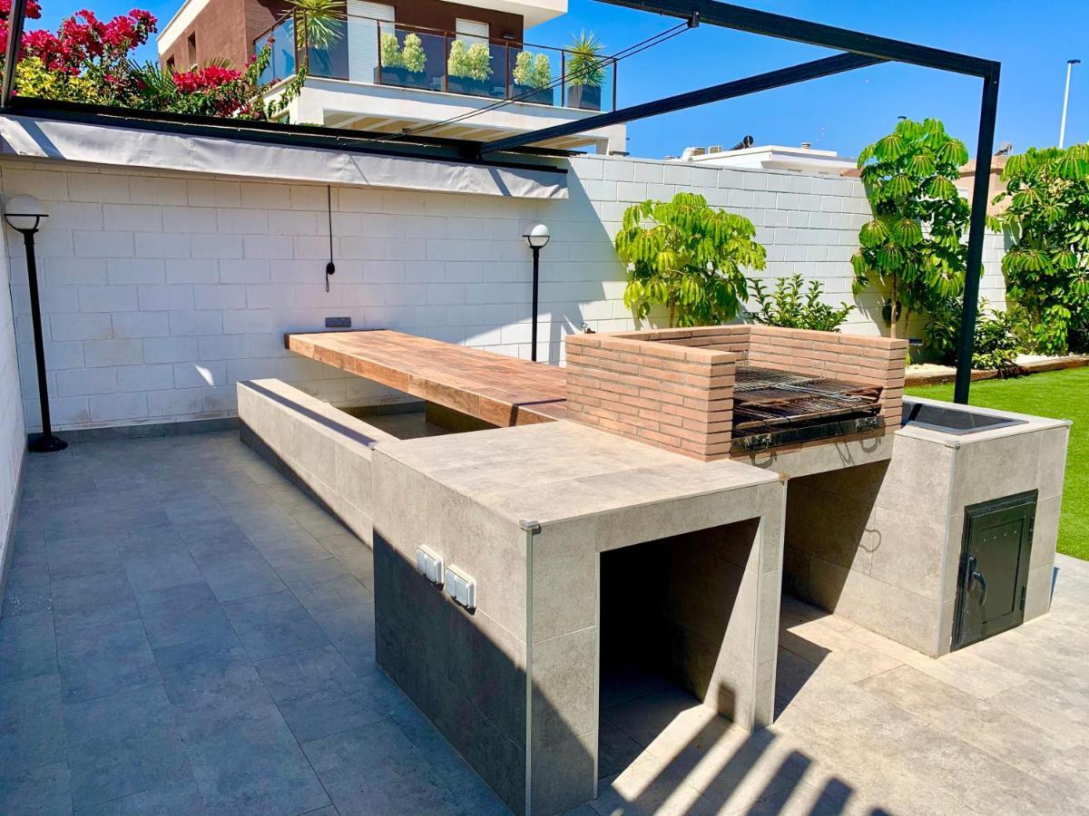 9 Moderna Villa Independiente -Jacuzzi- Gran Alacant Puerto Marino Luaran gambar